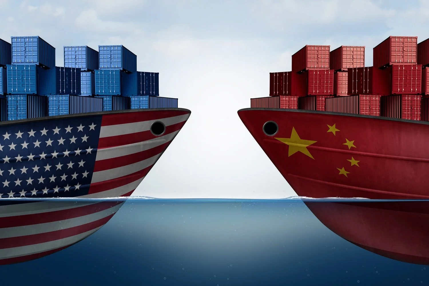 us and chinese container ships