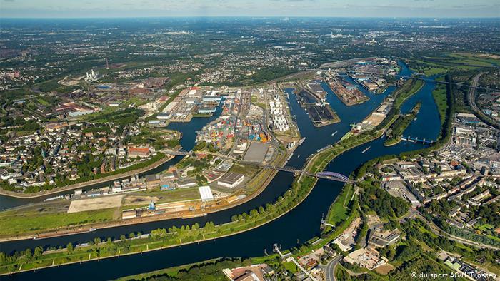 one of the biggest dry ports in Duisburg, Germany