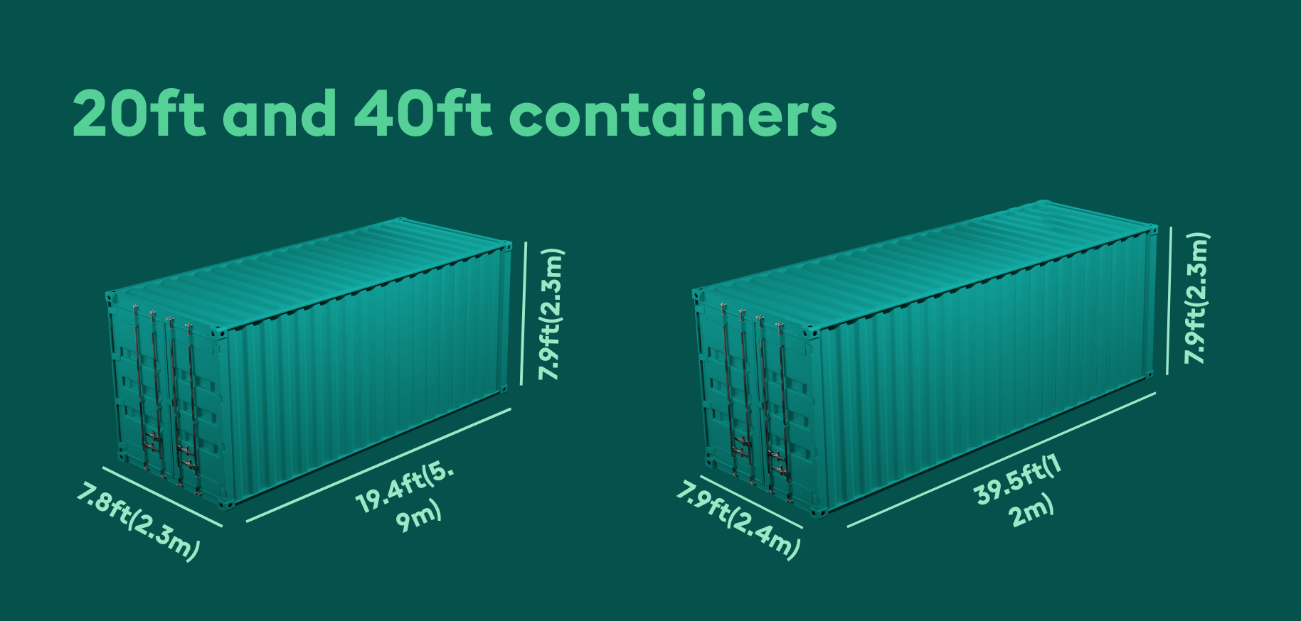 Shipping Container Dimensions 20ft Vs 40ft Size Comparison 52 OFF