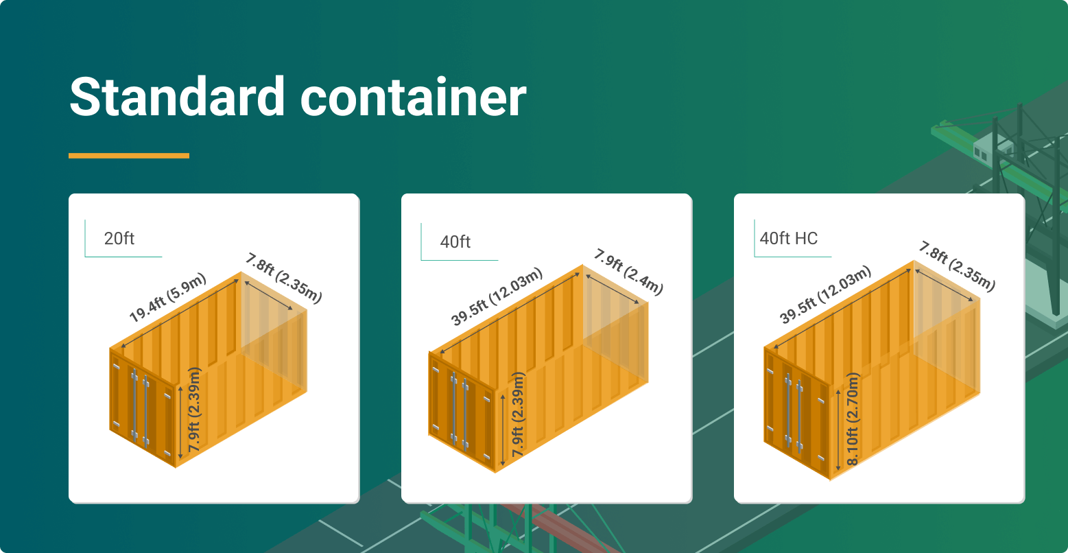 Dimensions Shipping Container Dimensions Container 58 OFF