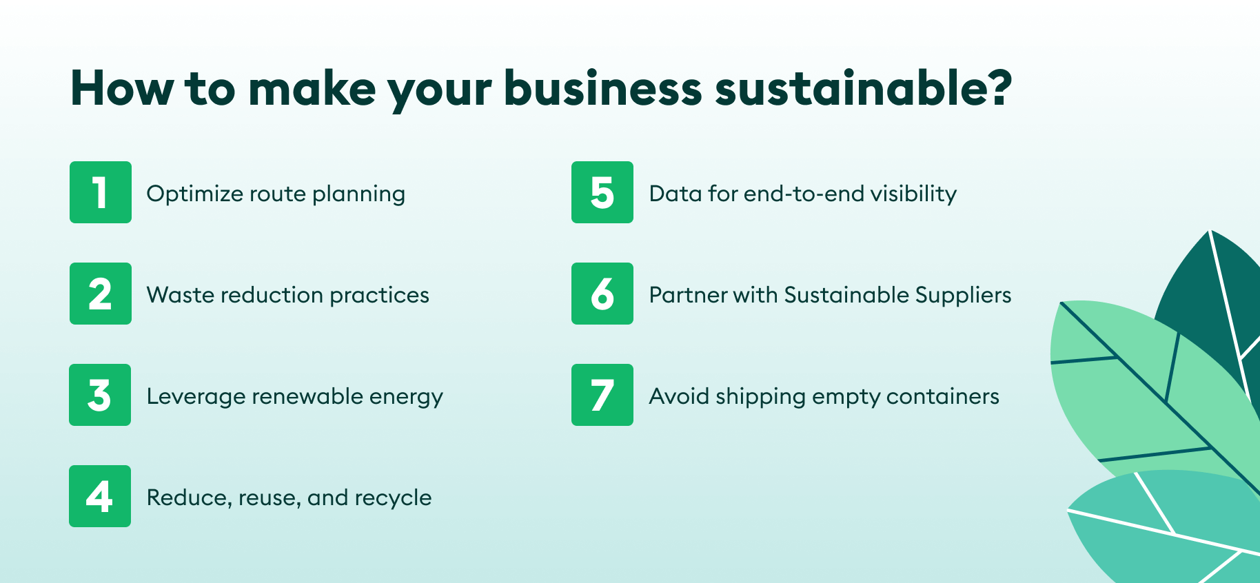 How to make your business sustainable