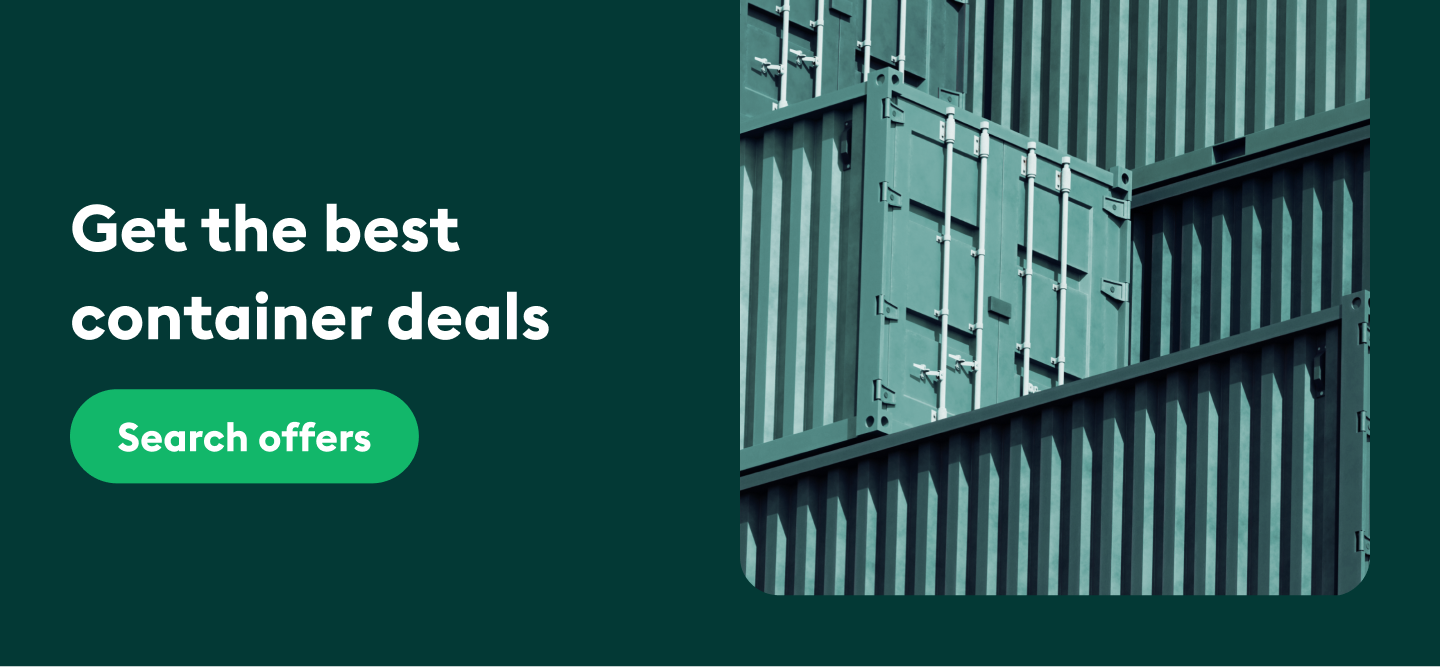 Big banner: Get best container deals