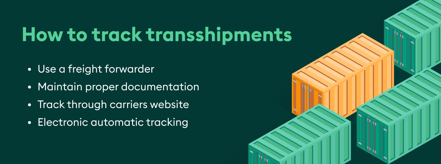 How to track transshipments 