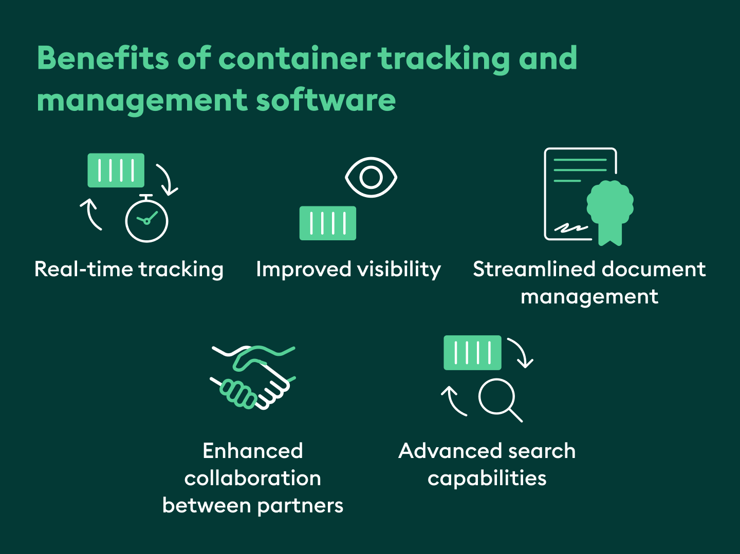 Benefits of container tracking software