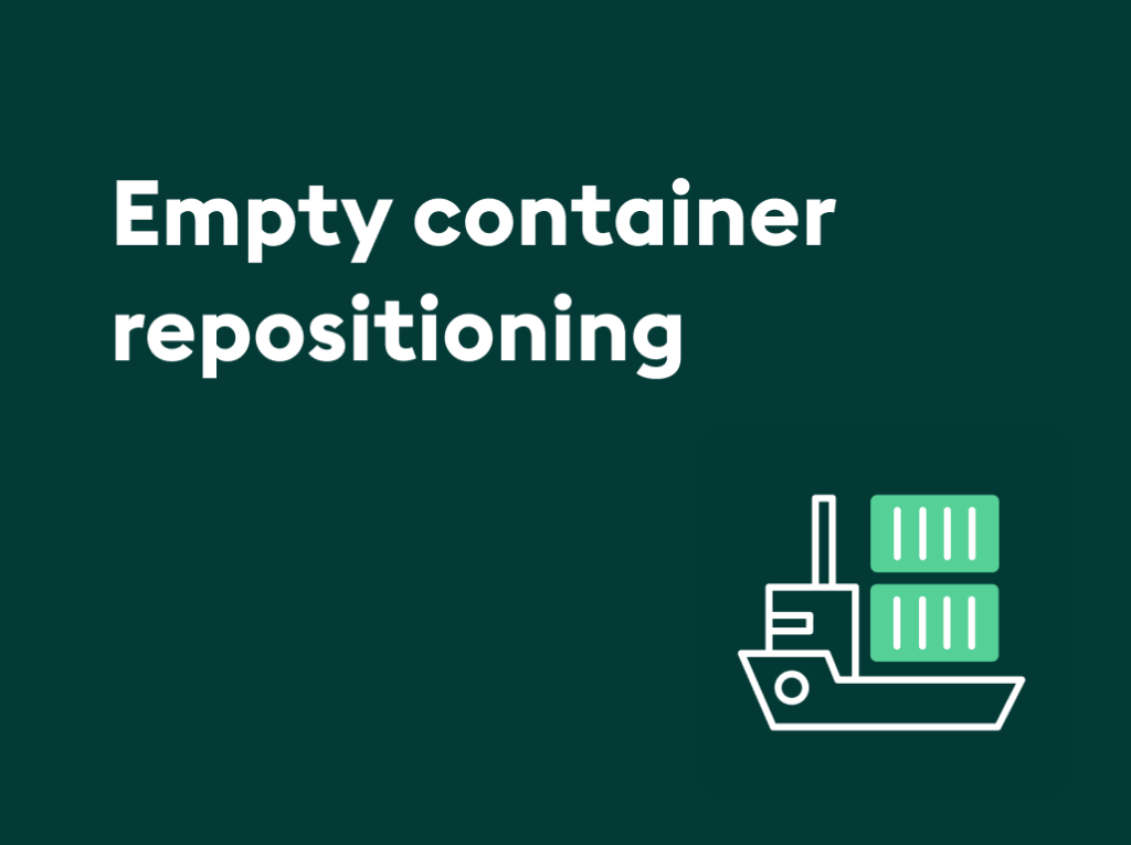 Empty container repositioning guide