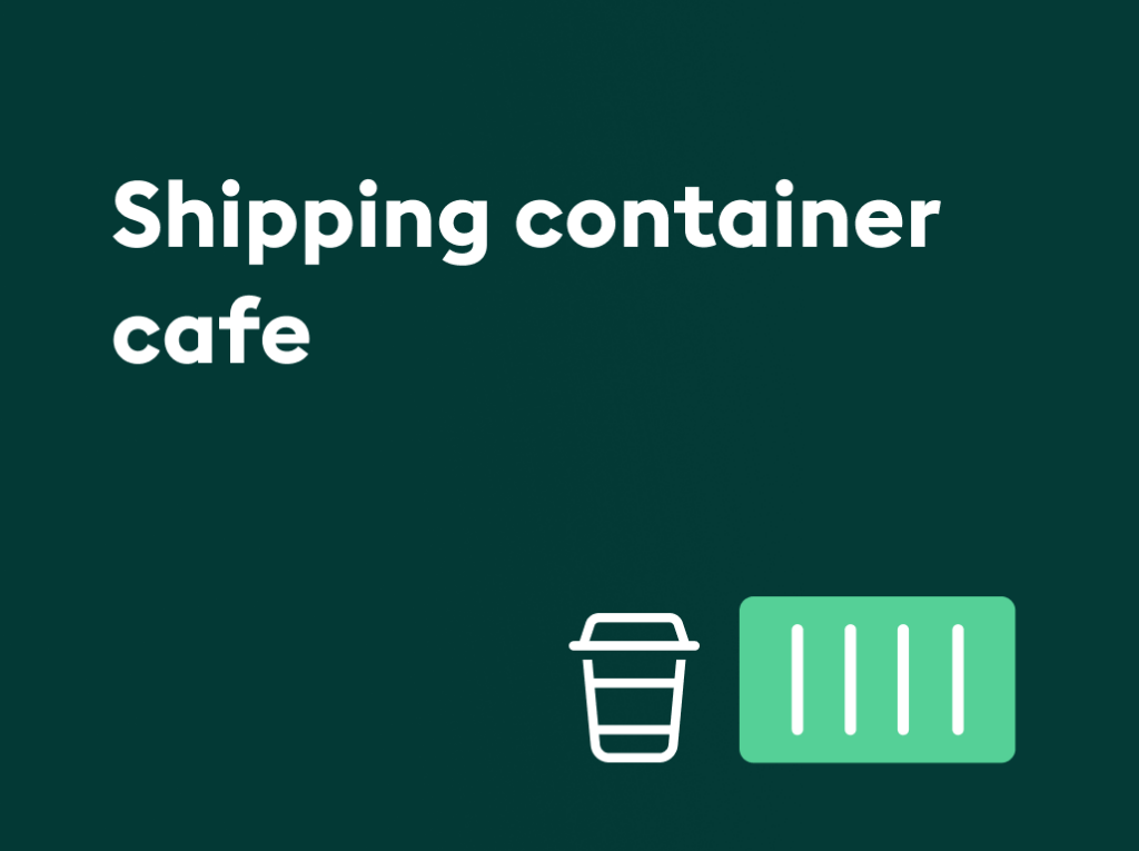 Thumbnail for shipping container cafe